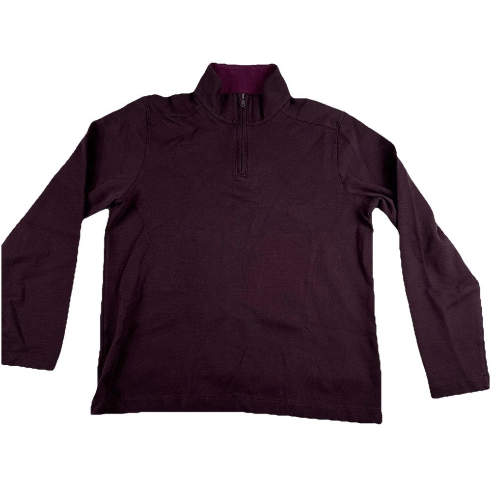 Bonobos Mens Purple Quarter Zip Pullover Large Slim  Golf Casual Travel